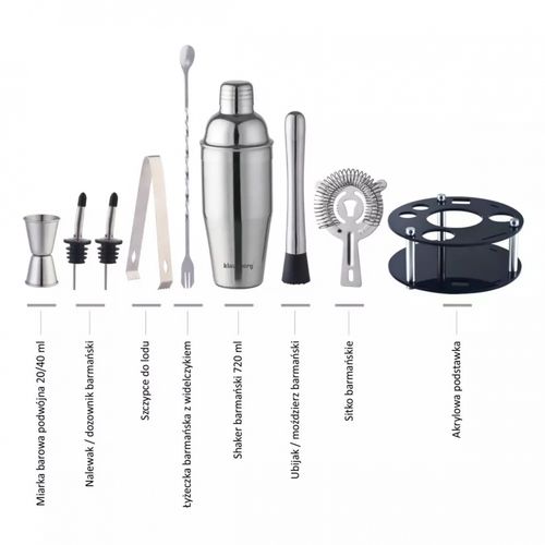 zestaw barmański 9 elementów klausberg kb-7580 na Arena.pl