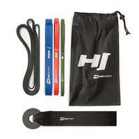 Zestaw 3 gum oporowych power band taśmy do ćwiczeń fitness kotwica do