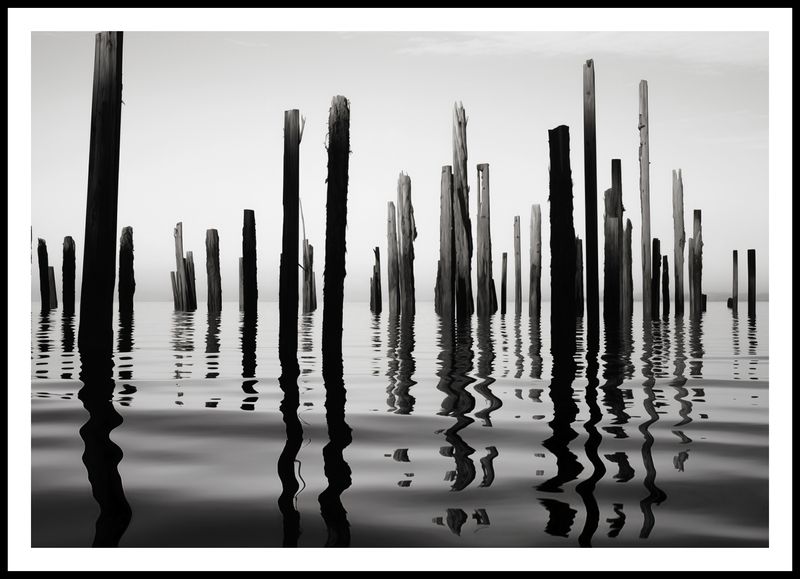 Plakat 100x70cm Refleksje Nad Wodą zdjęcie 3