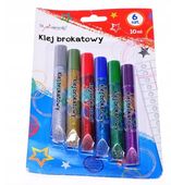 klej brokatowy na blistrze 6x10ml jmd 8596