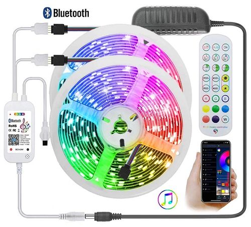 2*Taśma Smart Led 5050 Rgb 2*5M/12V Kontroler Muzyki Bluetooth na Arena.pl