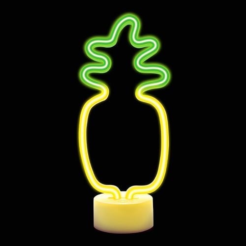 Neon na podstawce LED ANANAS pomar-zielony USB-C FSC-12 Forever Light na Arena.pl