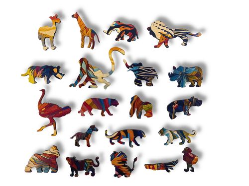 Puzzle Drewniane dla dzieci i dorosłych Poweroftiger Tygrys 150 el na Arena.pl