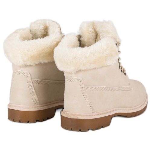 Beżowe Traperki r.38 na Arena.pl