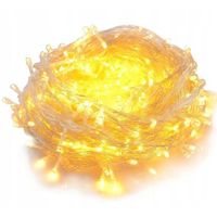 LAMPKI CHOINKOWE CIEPŁY BIAŁY 300 Led silikonowe ŚWIATEŁKA ZEWNĘTRZNE