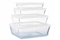 4 x Naczynie żaroodporne pojemnik szklany Cook & Freez PYREX