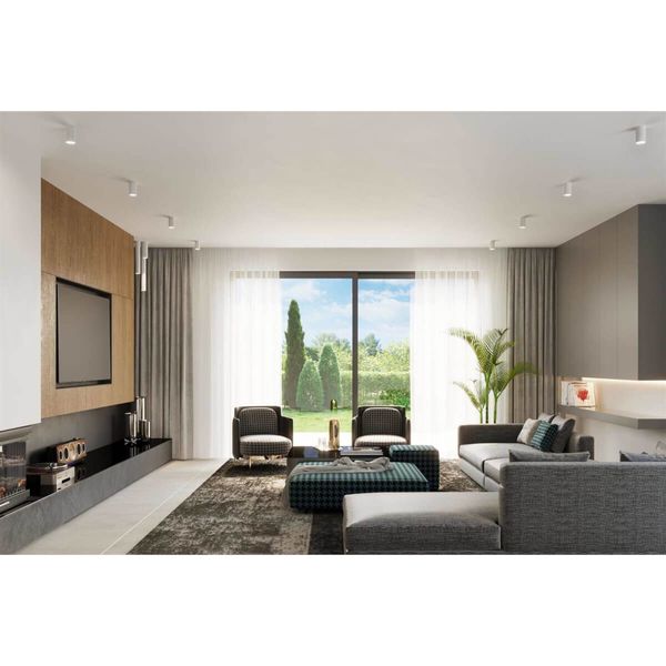 Metalowa lampa sufitowa SL.0996 salonowy dwonlight biały zdjęcie 3