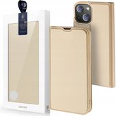 dux ducis skin pro kabura etui pokrowiec z klapką iphone 13 mini złoty