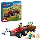 LEGO City Czerwony traktor z przyczepą i owcą 60461
