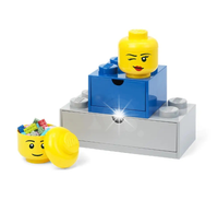 Pojemnik LEGO głowa puszczająca oczko Dziewczynka