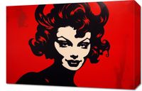 Obraz 60x40cm Czerwona Diablica