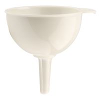 Lejek plastikowy kuchenny uniwersalny 12,5 cm kremowy tworzywo