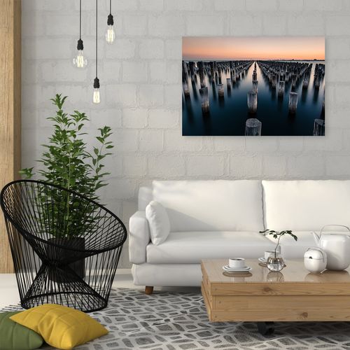 Deco Panel, Falochron w morzu 90x60 na Arena.pl