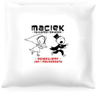 Poduszka personalizowana -  Podziękowania dla świadka #05