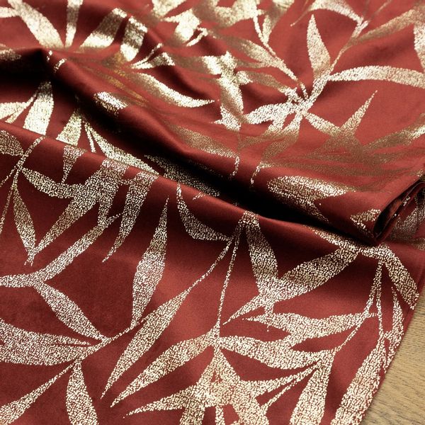 Bieżnik dekoracyjny/ szarfa BLINK-15 35x220 ceglany w liście zdjęcie 6