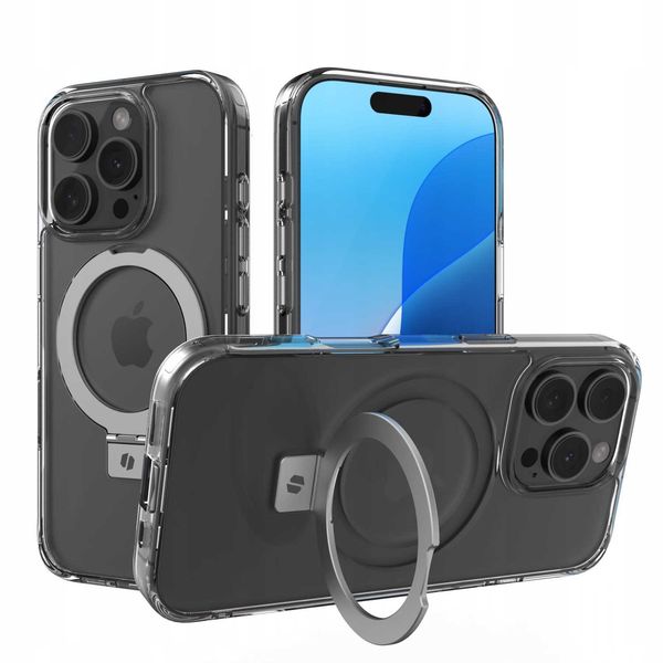 Spacecase Ring Pro Mag Iphone 16 Pro Clear zdjęcie 11