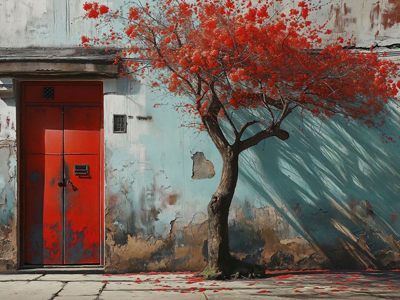 Plakat 20x15cm Widok Na Dawne zdjęcie 1