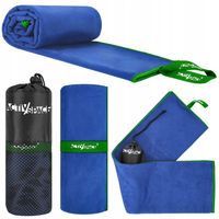 DUŻY RĘCZNIK PLAŻOWY SZYBKOSCHNĄCY SPORTOWY Z MIKROFIBRY NA SIŁOWNIĘ