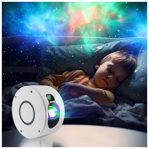 PROJEKTOR GWIAZD NIEBA LAMPKA NOCNA LED RZUTNIK LASEROWY DLA DZIECI + PILOT na Arena.pl