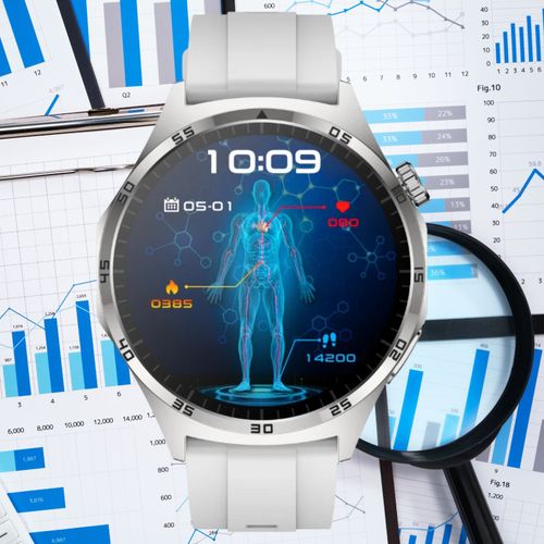 SMARTWATCH męski Rubicon F38 silver/grey silicon PROF na Arena.pl