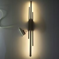 KINKIET ŚCIENNY LAMPA LED CZARNY WEWNĘTRZNY NOWOCZESNY LOFT 8W 3000K