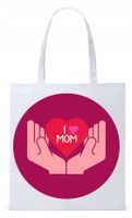 Dla Mamy Mamusi Prezent Torba Eco Biała Shopper Z Nadrukiem Ze Zdjęciem