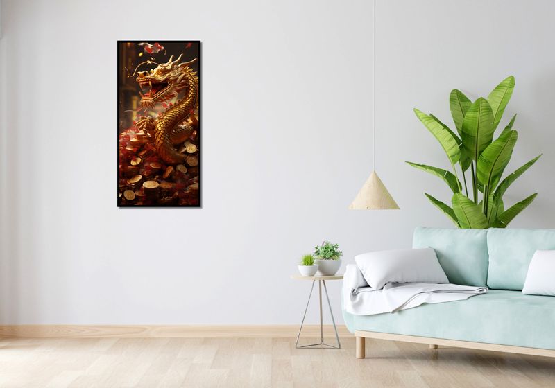 Plakat 50x100cm Smok Bogactwa zdjęcie 4