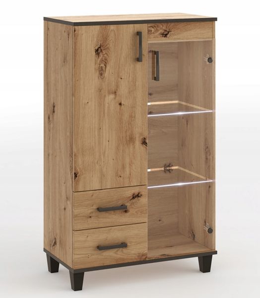 Komoda P1 szuflady 80 cm dąb artisan zdjęcie 1