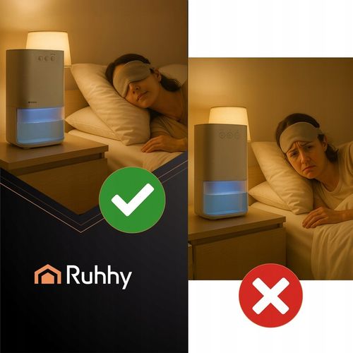 Osuszacz Powietrza Pochłaniacz Wilgoci Cichy Timer + Podświetlenie na Arena.pl