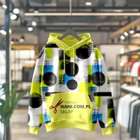 Geometryczny Styl-Dresówka Pętelka 235g/m2