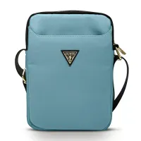 Torba Guess Nylon Triangle Logo na tablet 10" - niebieska