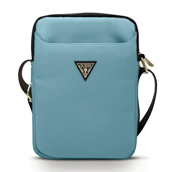 Torba Guess Nylon Triangle Logo na tablet 10" - niebieska zdjęcie 1
