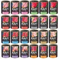 Karma mokra dla psa Rafi mix smaków 24x400 g