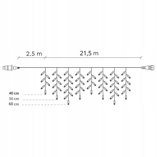 SOPLE 500LED LAMPKI ZEWNĘTRZNE 24 m FLASH KURTYNA GIRLANDA ŚWIETLNA TIMER na Arena.pl