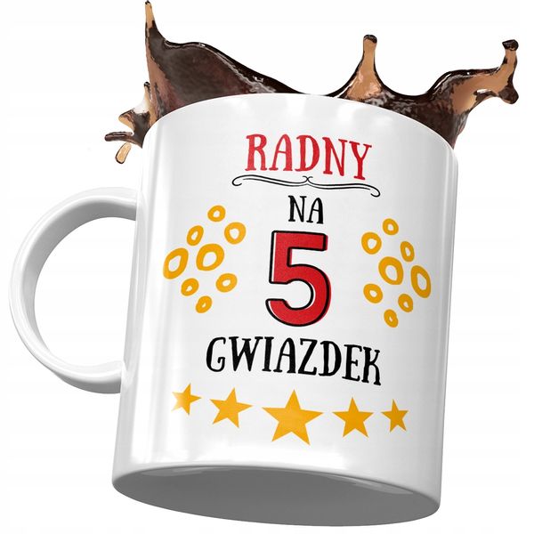 Dla Radnego Kubek Na Urodziny Imieniny Na Prezent Z Nadrukiem Ze Zdjęciem zdjęcie 1