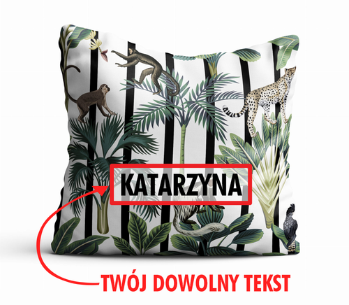Poduszka DZIECIĘCA z Twoim napisem PD53 palmy na Arena.pl