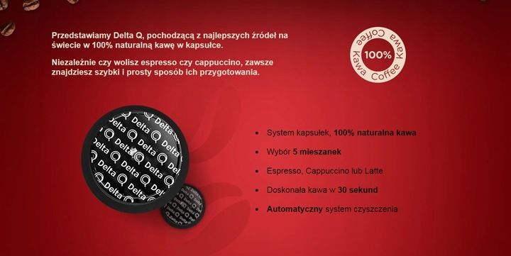 Ekspres kapsułkowy Delta Q mini 19 bar zdjęcie 5