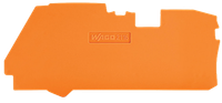Wago ścianka końcowa/wewnętrzna pomarańczowa 2116-1292 1szt