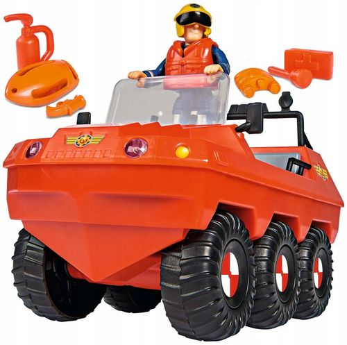 STRAŻAK SAM POJAZD HYDRUS Z FIGURKĄ ELVIS + AKCES. SAMOCHÓD TERENOWY na Arena.pl