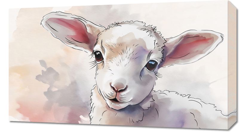 Obraz 70x40cm Mała Owieczka zdjęcie 1