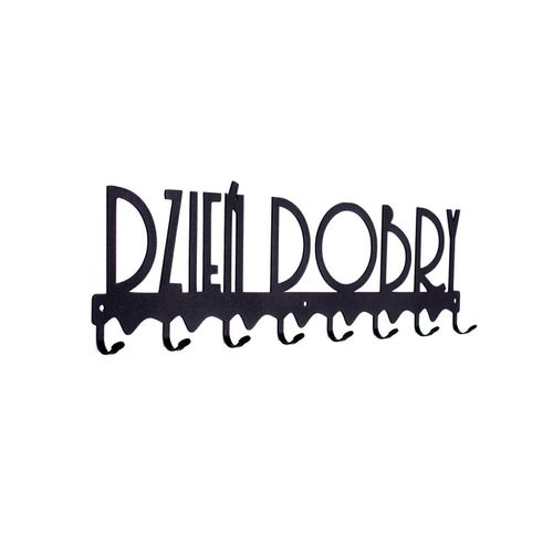 Wieszak ścienny Dzień dobry 02 czarny na Arena.pl