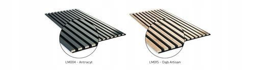 LAMELE NA PŁYCIE 51,5x275 CM ŚCIENNE PANELE AKUSTYCZNE DĄB NATURALNY WOTAN na Arena.pl