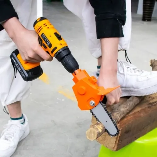 PRZYSTAWKA ADAPTER PIŁA ŁAŃCUCHOWA DO WIERTARKI WKRĘTARKI PORĘCZNA na Arena.pl