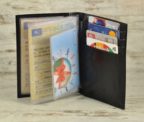 skórzane ETUI -ROVICKY- dowód rejestracyjny dokumenty karty No1 blc na Arena.pl