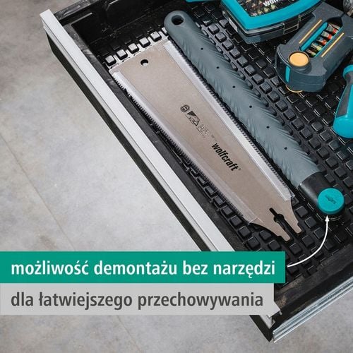 WOLFCRAFT Piła japońska do drewna listw 240mm dwustronna precyzyjna na Arena.pl