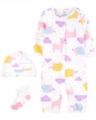 Carter's Zestaw Pajac czapka skarpetki 62 3 m +