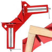 Ścisk kątowy stolarski imadło narożne uchwyt metal — Czerwony