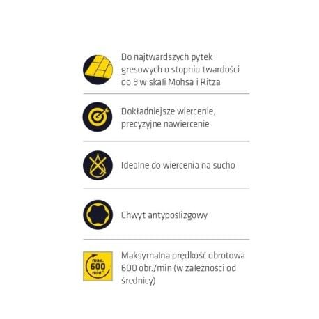 WIERTŁO DO PŁYTEK GRESU SZKŁA ALPEN C PROTECTOR 8 zdjęcie 4