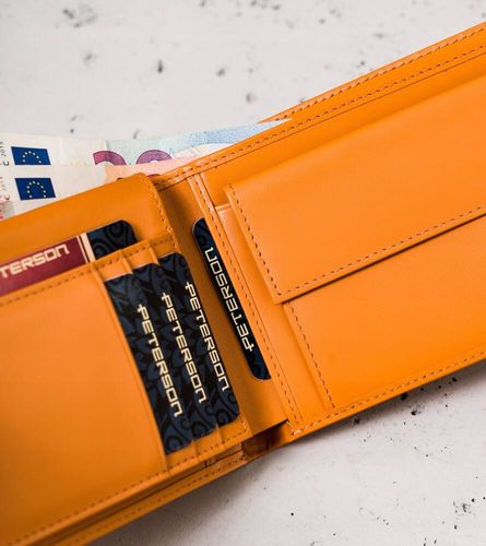 minimalistyczny portfel ze skóry naturalnej - peterson na Arena.pl