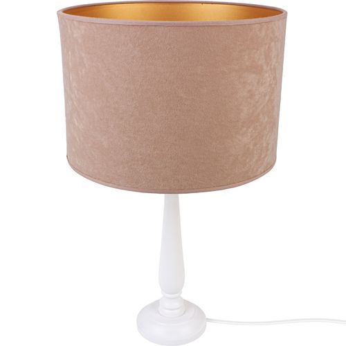 Lampa stołowa BERTA abażur beż na Arena.pl